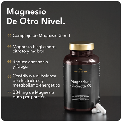 Magnesium Glycinate X3 cápsulas